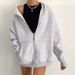 Women's Clothing Zip-Up Hooded Cardigan Coat - Soft Polyester Blend, Relaxed Fit, V-Neck, Pockets, Lightweight & Stylish (Dark Brown, Black)_ecoleips.com