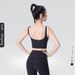 Women's Clothing Solid Color Yoga Suit Sports Underwear Beautiful Back Bra Breast Tucking Fitness Pants High Waist Abdomen Tucking Hip Lifting Autumn_ecoleips.com