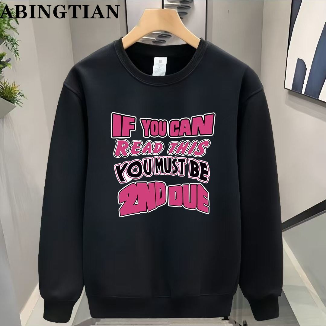 FW25 Matching Couple Cotton Crew Neck Sweatshirt - His & Hers_ecoleips.com