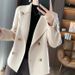 Chic Tweed Jacket For Women - Oversized Casual Short Coat With Elegant European Style (Gray, Beige, Black)_ecoleips.com