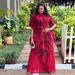 Women's Clothing African Plus Size Slimming Women's Set Print Top And Trousers Two-Piece Clothing For Formal & Casual_ecoleips.com