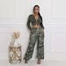 Women's Clothing Autumn New Camouflage Print High Waist Straight Loose Slim Overalls_ecoleips.com