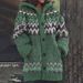 Women's Clothing Autumn And Winter Jacket Thickened Hooded Cardigan Sweater_ecoleips.com