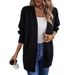 2024 European And American Women's Fashion V-neck Cross-border Autumn/Winter New Elegant Cardigan Sweater_ecoleips.com