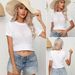 Aria Basics Aria Basics Self-designed Hollow-out Short-sleeve Top For Women, Round-neck, Short-length Knit Top, New Summer Style, European And_ecoleips.com