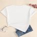 New European And American plus Size Crew Neck T-Shirt Loose Casual Short Sleeve Printed Top for Women_ecoleips.com