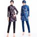 Southeast Asian Printed Women's Swimwear Conservative Middle Eastern Muslim Swimsuit Surfing And Diving Suit L063 in Stock_ecoleips.com
