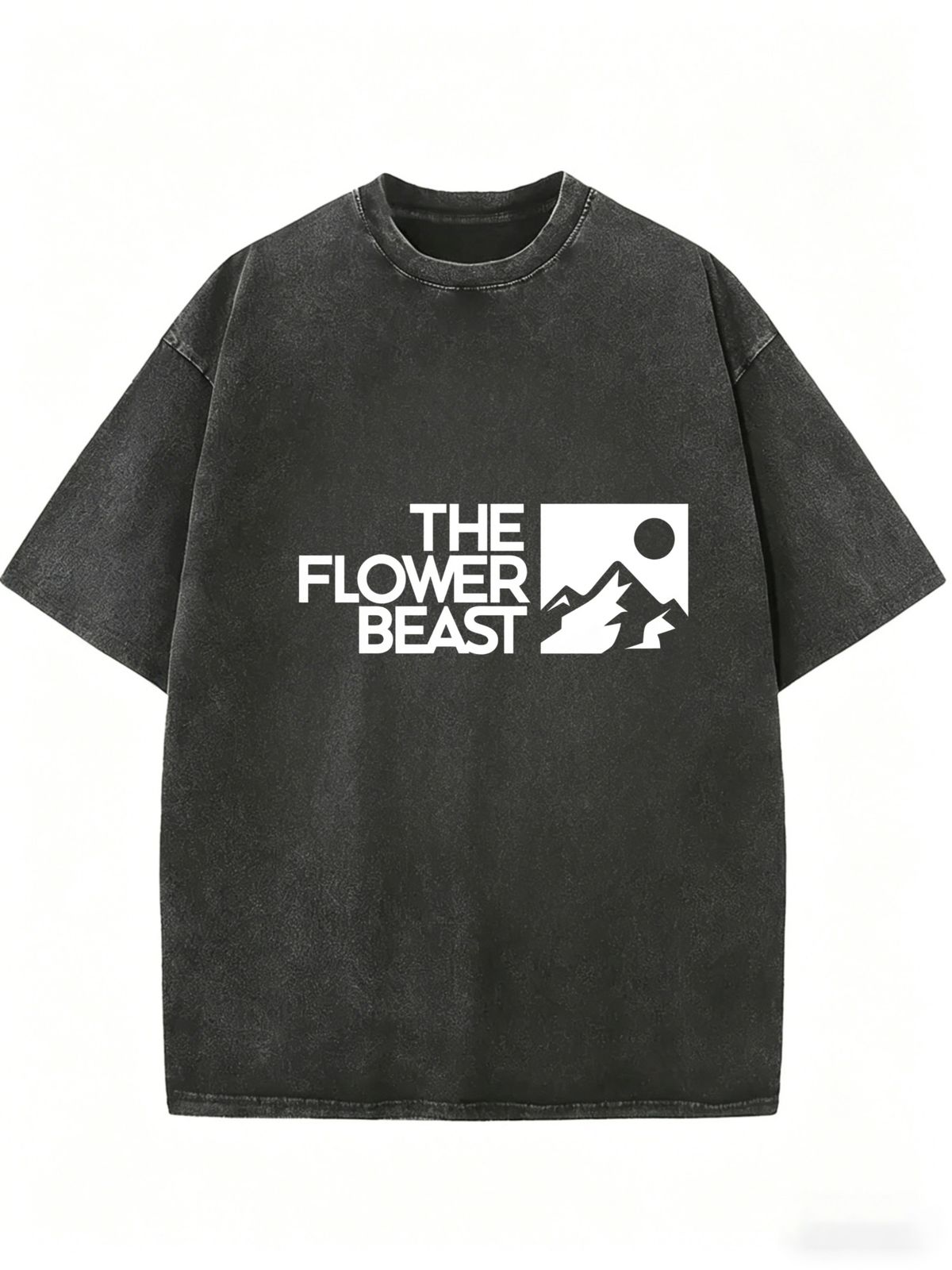 Women's Casual Vintage Style T-Shirt, Washed Finish Crew Neck Summer Basic_ecoleips.com