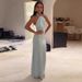 Women's Sexy Halter Backless Bodycon Maxi Dress – Elegant Evening Party Gown_ecoleips.com