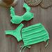 Women's Clothing New Bikini Suit Three Piece Suit Bikini High Waist Sexy Gathered Split Swimsuit Female_ecoleips.com