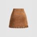Suede Tassel Skirt For Women Short Midi Spring New 2025 Cross Border Source Women's Clothing_ecoleips.com