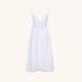 Women's Elegant Backless V-Neck Sleeveless Dress Solid Color European And American Style Summer New Arrival Sexy Clothing_ecoleips.com