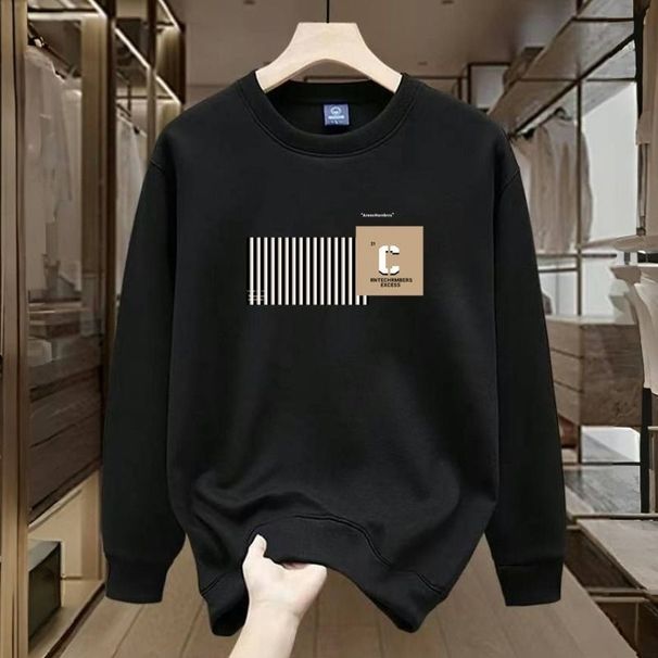 FW25 Matching Couple Cotton Crew Neck Sweatshirt - His & Hers_ecoleips.com