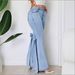 Women's Clothing European And American Retro 3D Bow Slim Fit Medium Elastic Floor Length Flared Jeans For Women_ecoleips.com
