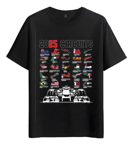 Women's T-Shirts Tshirt Muscle Freaks F1 2025 Circuits Estilo Formula 1_ecoleips.com