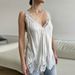 Sexy Lace Patchwork Sleeveless V-neck Top Spring And Summer Women's Elegant Solid Hollow Embroidery Design Soft Cool Casual Vest_ecoleips.com