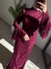 Fashion Turtleneck Long Sleeve Party Dress Women Elegant Hight Waist Draped Long Dress Sexy Lace Embroidery Splicing Slim Gowns_ecoleips.com