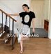 Lace Embroidered Short Sleeve Top Women's Summer Crew Neck T-Shirt_ecoleips.com