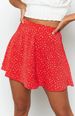 K Women's Floral Skirt, Printed Umbrella Skirt, Invisible Zipper Short Skirt, Large Skirt, High Waist_ecoleips.com