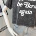 Women's Clothing Full Head Star Vintage Pure Cotton Washed Distressed Short T Shirt Female Washed Retro Loose Top_ecoleips.com