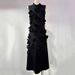Women's Clothing Long Skirt Splicing Three Dimensional Flowers High Waist Design Slim Dress_ecoleips.com