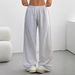 American Style Women's Loose Casual Drawstring Sports Wide Leg Yoga Pants Flared Pants Boutique Clothing_ecoleips.com