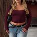 Women's Y2K Yoga-Style Long Sleeve T-Shirt & Tank Top Solid Color Trendy Casual Athletic Wear_ecoleips.com