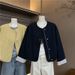 Korean-style Round-neck Workwear Short Women, 2025 Spring New Design, Versatile Baseball Jacket For Petite Figures_ecoleips.com