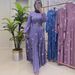 Muslim Dress Elegant Slim Waist Long Sleeve Dress For Women Print Fashion Design Autumn New Arrival_ecoleips.com