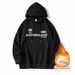 Men's Fleece Lined Hooded Sweatshirt Autumn Winter Hong Kong Style Plain Color Korean Trendy Sporty Pullover Couple Outfit_ecoleips.com