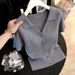 Soft V-Neck Knit Top – Breathable & Office-Ready (Premium Gray) | Summer Workwear Essential Skin-Friendly Fabric_ecoleips.com