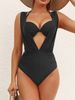 Women's Clothing Hard Cup Gathered Sexy High Waist Split Bikini Two Piece Swimsuit Female_ecoleips.com
