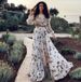 Women's Clothing Summer New Butterfly Print Dress Two Piece Bohemian Big Skirt Beach Long Skirt_ecoleips.com