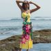 Women's Bright Yellow Printed One Piece Swimsuit European American Style Sexy Vacation Cross-Border Hot Selling 2026_ecoleips.com