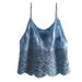 Hollowed-out Lace Camisole, Summer Gentle Style, Simple Cotton-linen Versatile For Outer Or Inner Wear, Short Sleeveless_ecoleips.com
