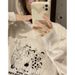 Women's Printed Hooded Sweatshirt Fleece Lined Thick Coat Autumn Winter Heavyweight Couple Style New National Trend 2025_ecoleips.com