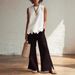 Sleeveless Round Neck Blouse With Flared Hem – Minimalist Summer Top For Women In Solid Colors (White/Black/Light Blue/Burgundy/Yellow, S-XXL)_ecoleips.com