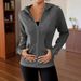 AD705 European American Cross-border Autumn And Winter New Knitted Hooded Cardigan With Zipper, Casual, Fashionable,_ecoleips.com