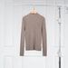 Aria Basics Aria Basics Source Factory| Isao's 18-stitch Seamless Slim-fit Top, Women's Half-high Collar Long-sleeve Wool Sweater_ecoleips.com