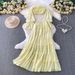 Women's Vacation Style Clothing Set Short Sleeved Blouse & High Waisted Maxi Skirt Padded Bust Flared Sleeves Tiered Ruffle Design_ecoleips.com
