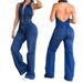 European American Style Women's Slim Fit Sleeveless Denim Jumpsuit Spring Fashion Street Retro Backless New Arrival_ecoleips.com