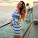 Women's Sexy Striped Knit Backless Flared Long Sleeve Bodycon Midi Dress – Fall Winter Club Gown_ecoleips.com