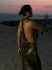 Bling Glitter Women Halter Maxi Dress Sexy V Neck Backless Lady Long Dresses Party Evening Birthday Clothes Elegant Prom Vestido_ecoleips.com