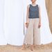 Suitable For All Seasons Linen Cotton Washed For Women 2025 Summer New Loose Casual Solid Color Elastic Waist Simple Nine-Point Wide-Leg Pants_ecoleips.com