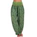 Women's Clothing Digital Printing Long Wide Leg Pants Casual Pants Harem Pants_ecoleips.com