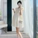 Summer New Korean Fashion Ruffled Sleeveless Maternity Dress_ecoleips.com