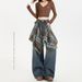 High Street Fart Curtain Wide-Leg Jeans For Women 2025 Autumn New Slim High-Waist Loose Retro Ripped Straight Pants_ecoleips.com