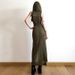 K New Women's Fashion Trend Hooded Hollow Out Backless Sleeveless Slit Long Skirt Dress_ecoleips.com