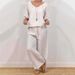 Women's Clothing Casual V Neck Pullover Half Sleeve Plus Pants Multicolor Women's Two Piece Suit_ecoleips.com