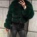 Women's Clothing Women's Long Sleeve Faux Fox Fur Coat Winter Fashion Warm Plush Jacket For Women Long Sleeve Faux Fox Fur Coat Winter Fashion_ecoleips.com